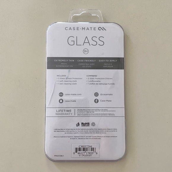 NEW Case-mate Glass Tempered Screen Protector - Picture 2 of 4